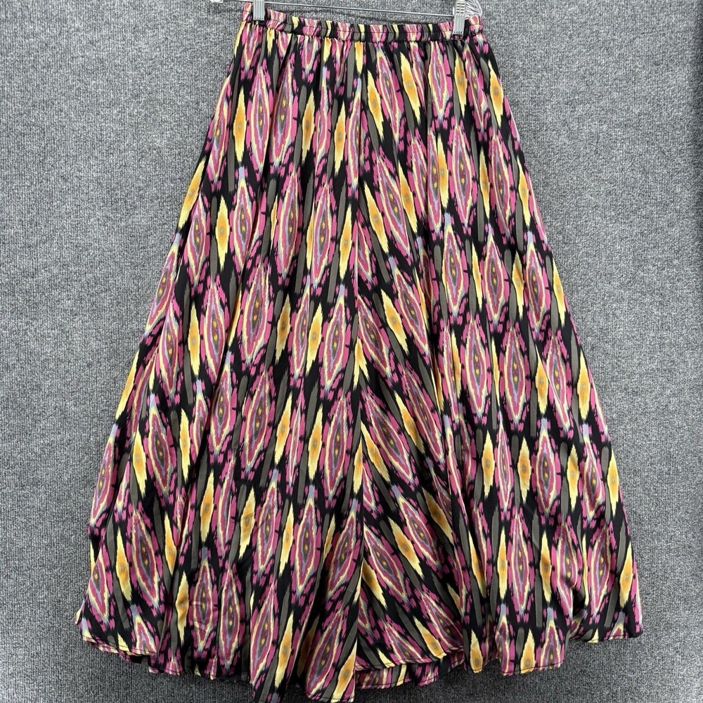 Mix Nouveau Skirt Size M Maxi Colorful Pull On Flowy Long Artsy Hippie Gypsy